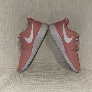 Nike Pink and White Dunk Low‎ Sneakers